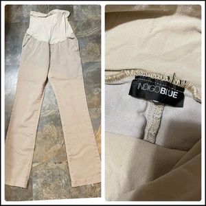 Khaki maternity pants